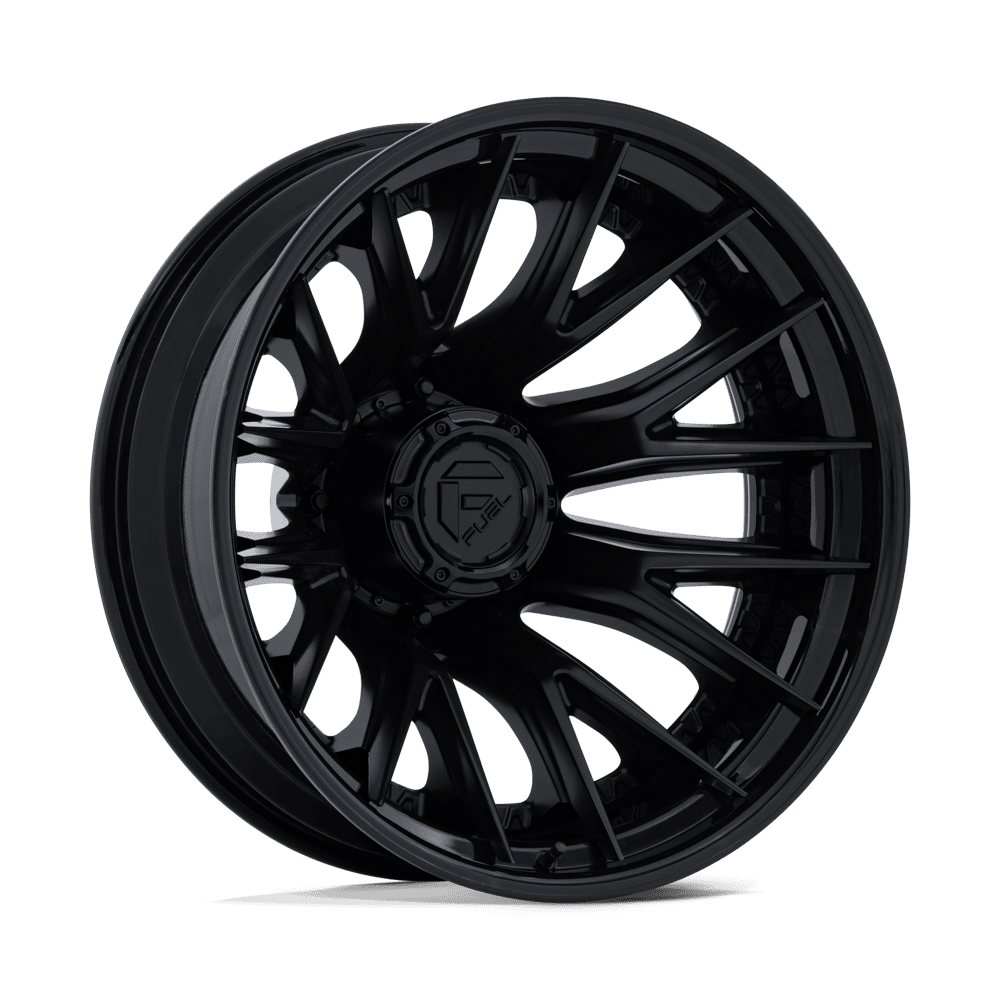 Fuel 1PC D406 CATALYST DUALLY – 22X8.25 – 8X210 – -221 mm – MATTE BLACK W/ GLOSS BLACK LIP