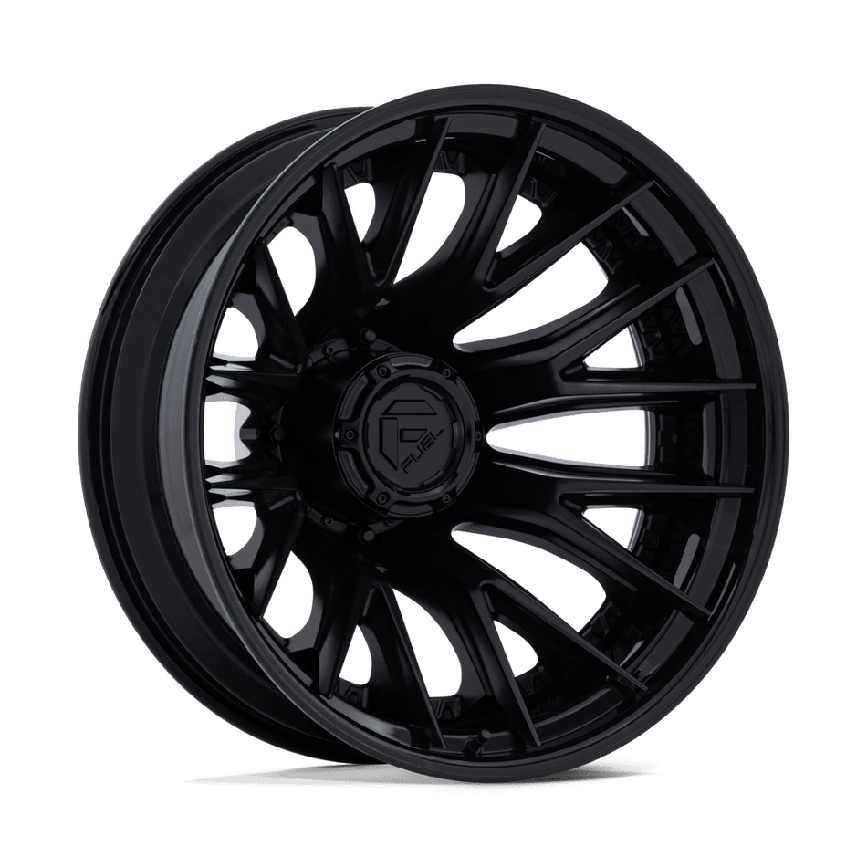 Fuel 1PC D406 CATALYST DUALLY – 24X8.25 – 8X200 – -202 mm – MATTE BLACK W/ GLOSS BLACK LIP
