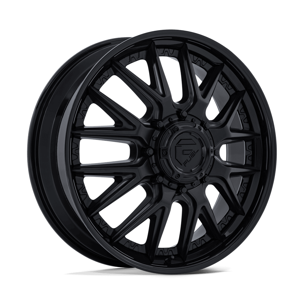 Fuel 1PC D406 CATALYST DUALLY – 22X8.25 – 8X210 – 105 mm – MATTE BLACK W/ GLOSS BLACK LIP