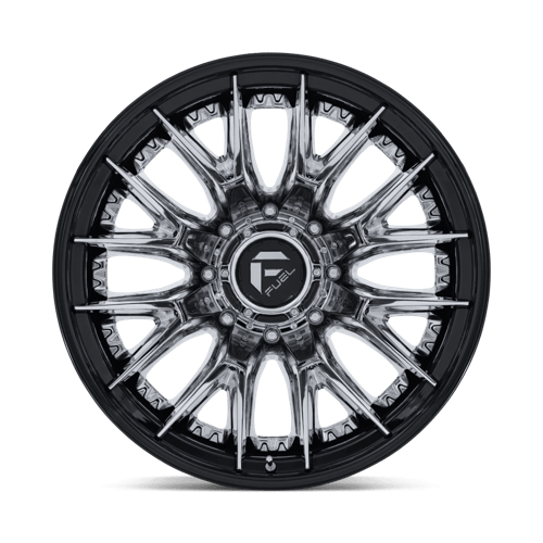 Fuel 1PC D407 CATALYST DUALLY – 20X8.25 – 8X200 – -202 mm – CHROME W/ GLOSS BLACK LIP