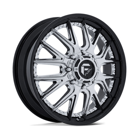Fuel 1PC D407 CATALYST DUALLY – 22X8.25 – 8X210 – 105 mm – CHROME W/ GLOSS BLACK LIP