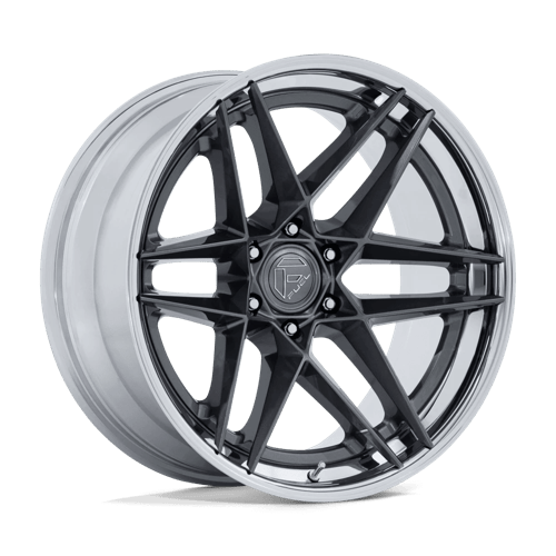 Fuel 1PC FC408 FLIGHT – 20X10 – 6X135 – -18 mm – GLOSS GUNMETAL W/ CHROME LIP