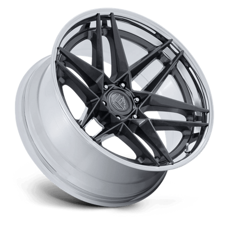 Fuel 1PC FC408 FLIGHT – 20X10 – 6X135 – -18 mm – GLOSS GUNMETAL W/ CHROME LIP