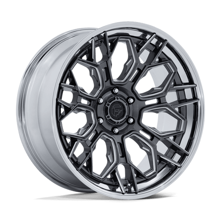 Fuel 1PC FC409 HIVE – 22X10 – 6X139.7 – -18 mm – GLOSS GUNMETAL W/ CHROME LIP