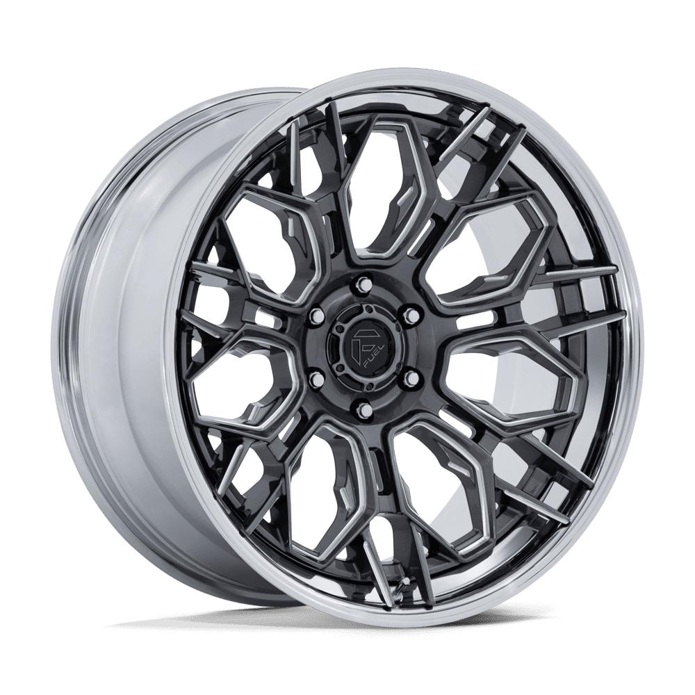 Fuel 1PC FC409 HIVE – 20X10 – 6X135 – -18 mm – GLOSS GUNMETAL W/ CHROME LIP