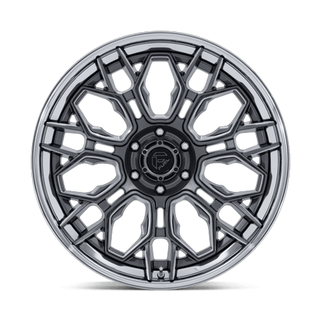 Fuel 1PC FC409 HIVE – 20X9 – 6X135 – 1 mm – GLOSS GUNMETAL W/ CHROME LIP