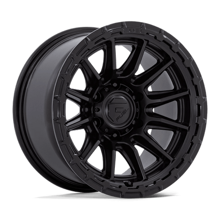 Fuel 1PC FC866 PISTON – 17X9 – 6X135 – 1 mm – BLACKOUT W/ GLOSS BLACK LIP