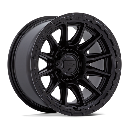 Fuel 1PC FC866 PISTON – 22X10 – 5X127 – -18 mm – BLACKOUT W/ GLOSS BLACK LIP