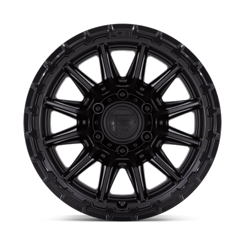 Fuel 1PC FC866 PISTON – 20X9 – 6X139.7 – 1 mm – BLACKOUT W/ GLOSS BLACK LIP