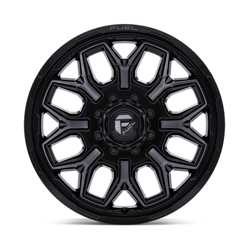 Fuel 1PC D875 FLUX DUALLY – 20X8.25 – 8X170 – -227 mm – GLOSS BLACK BRUSH FC GRAY DDDT