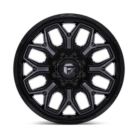 Fuel 1PC D875 FLUX DUALLY – 20X8.25 – 8X170 – -227 mm – GLOSS BLACK BRUSH FC GRAY DDDT