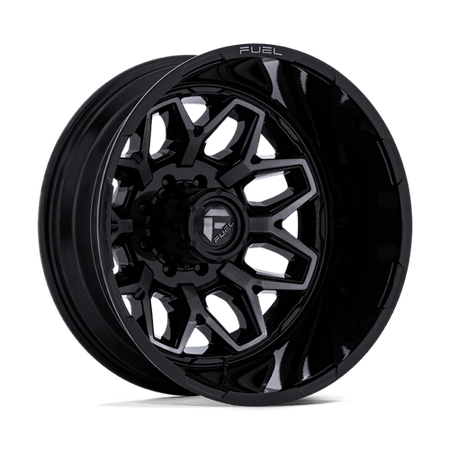 Fuel 1PC D875 FLUX DUALLY – 20X8.25 – 8X170 – -227 mm – GLOSS BLACK BRUSH FC GRAY DDDT