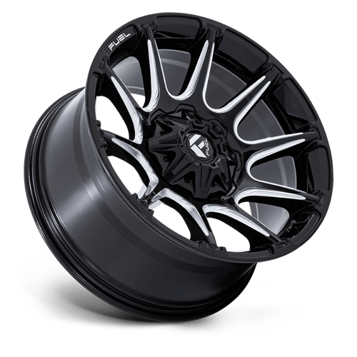 Fuel 1PC FC880 SUPER C – 20X9 – 8X170 – 1 mm – GLOSS BLACK MILLED