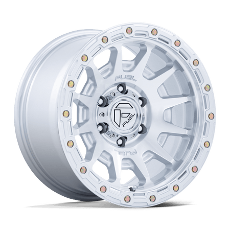 Fuel 1PC FC884 FORTRESS – 17X8.5 – 6X135 – 25 mm – GLOSS SILVER W/ MACHINED FACE
