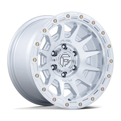 Fuel 1PC FC884 FORTRESS – 18X9 – 6X135 – 20 mm – GLOSS SILVER W/ MACHINED FACE