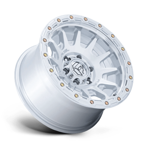 Fuel 1PC FC884 FORTRESS – 18X9 – 6X135 – 20 mm – GLOSS SILVER W/ MACHINED FACE