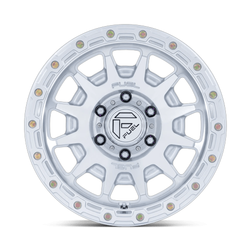 Fuel 1PC FC884 FORTRESS – 18X9 – 6X135 – 20 mm – GLOSS SILVER W/ MACHINED FACE