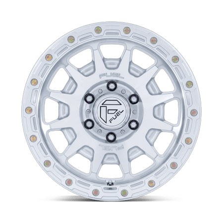 Fuel 1PC FC884 FORTRESS – 18X9 – 6X135 – 20 mm – GLOSS SILVER W/ MACHINED FACE