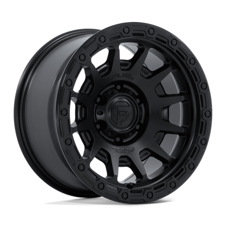 Fuel 1PC FC884 FORTRESS – 17X8.5 – 6X139.7 – 0 mm – MATTE BLACK W/ GLOSS BLACK LIP