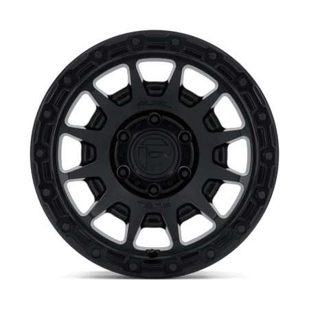 Fuel 1PC FC884 FORTRESS – 17X8.5 – 6X139.7 – 25 mm – MATTE BLACK W/ GLOSS BLACK LIP
