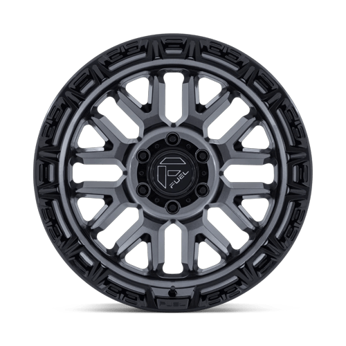 Fuel 1PC FC890 RAIL – 20X10 – 6X139.7 – -18 mm – GLOSS GUNMETAL W/ G-BLK LIP