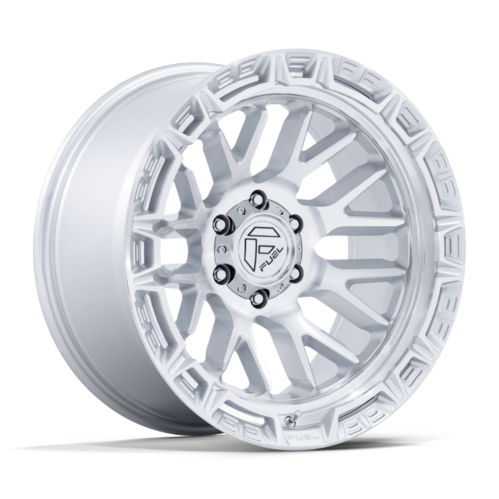 Fuel 1PC FC890 RAIL – 20X9 – 6X135 – 1 mm – GLOSS SILVER W/ MACHINED FACE