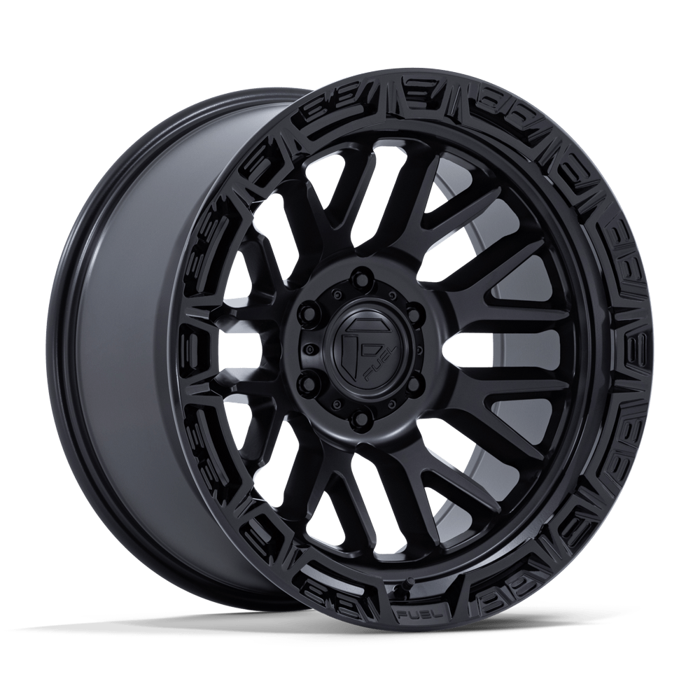 Fuel 1PC FC890 RAIL – 17X9 – 6X139.7 – 1 mm – MATTE BLACK W/ GLOSS BLACK LIP