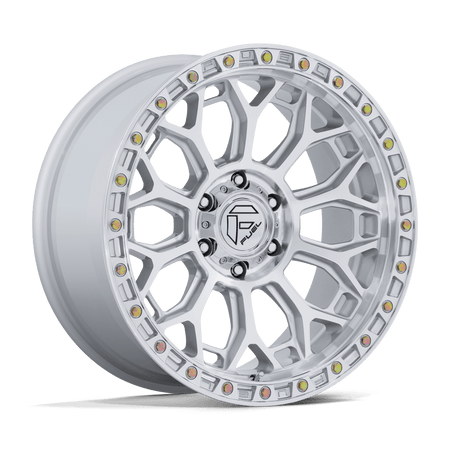 Fuel 1PC FC901 TALON – 20X9 – 5X127 – 1 mm – GLOSS SILVER W/ MACHINED FACE