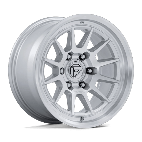 Fuel 1PC FC902 SPUR – 17X9 – 6X139.7 – 1 mm – GLOSS SILVER W/ MACHINED FACE