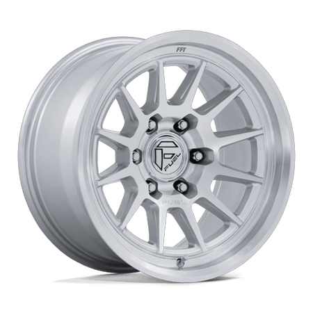 Fuel 1PC FC902 SPUR – 17X9 – 6X139.7 – 1 mm – GLOSS SILVER W/ MACHINED FACE