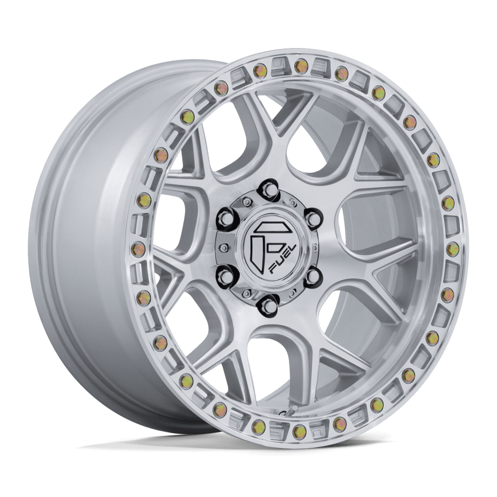 Fuel 1PC FC908 PUMA – 17X9 – 6X139.7 – 1 mm – GLOSS SILVER W/ MACHINED FACE