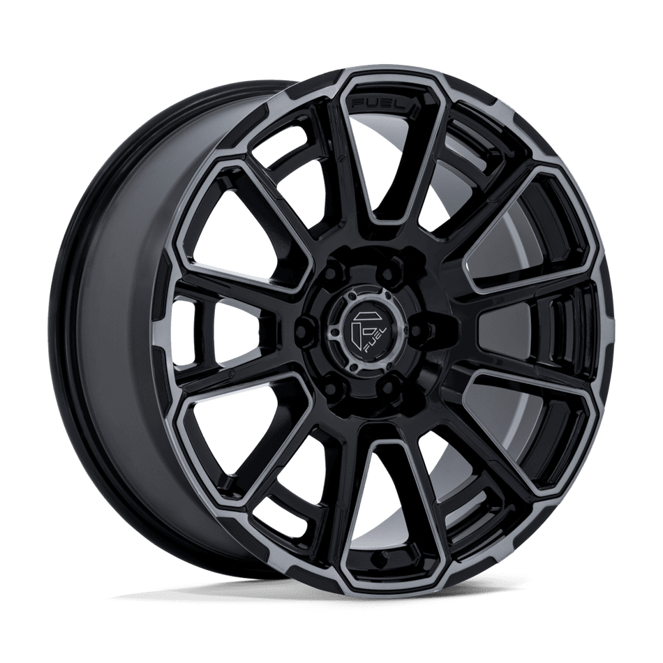Fuel 1PC FC910 FOXHOUND – 20X9 – 6X135 – 1 mm – GLOSS BLACK DARK TINTED CLEAR
