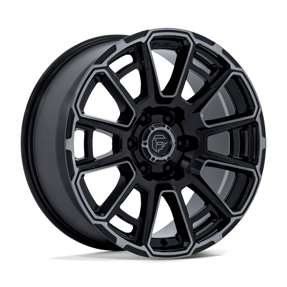 Fuel 1PC FC910 FOXHOUND – 20X9 – 6X139.7 – 20 mm – GLOSS BLACK DARK TINTED CLEAR