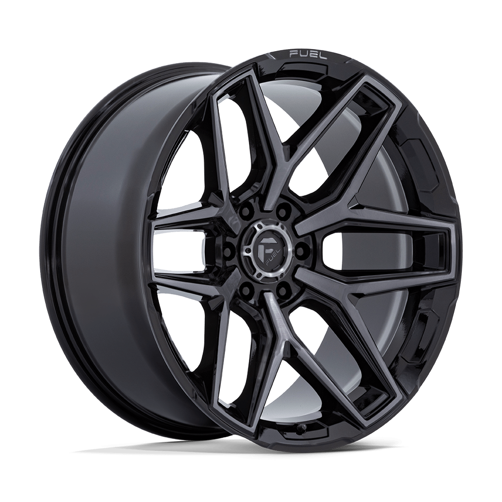 Fuel 1PC FLUX – 22X12 – 6X139.7 – -44 mm – GLOSS BLACK BRUSH FC GRAY DDDT