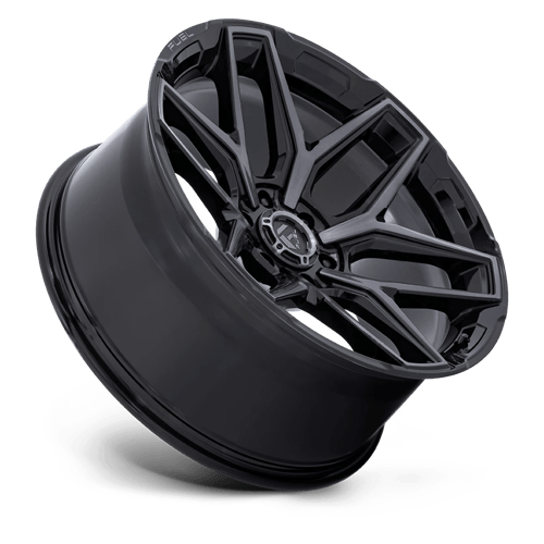 Fuel 1PC FLUX – 20X10 – 6X135 – -18 mm – GLOSS BLACK BRUSH FC GRAY DDDT