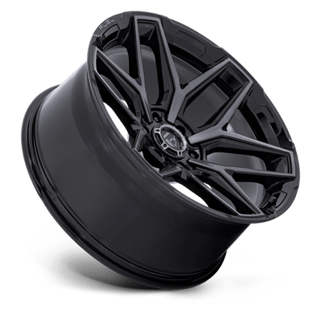 Fuel 1PC FLUX – 20X10 – 6X139.7 – -18 mm – GLOSS BLACK BRUSH FC GRAY DDDT