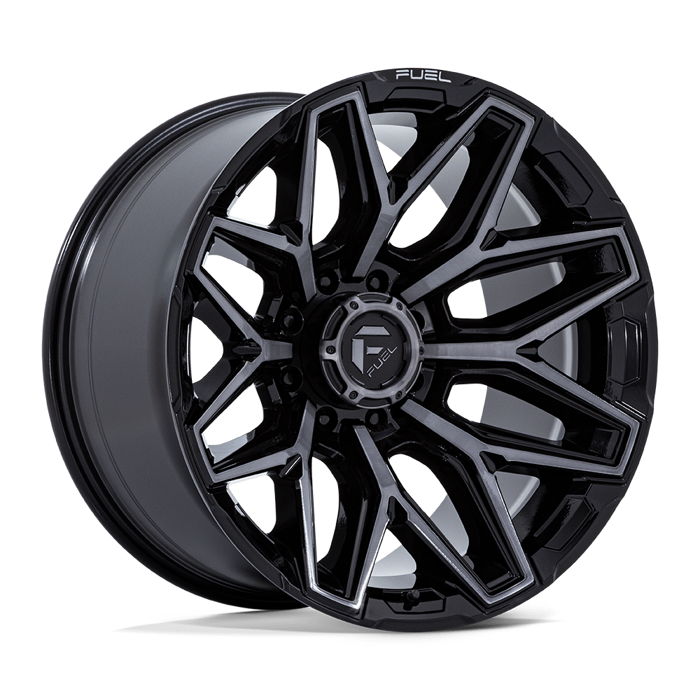 Fuel 1PC FLUX – 22X10 – 8X180 – -18 mm – GLOSS BLACK BRUSH FC GRAY DDDT