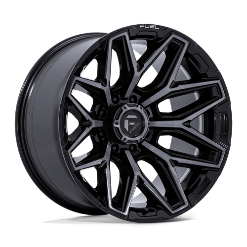 Fuel 1PC FLUX – 22X12 – 8X170 – -44 mm – GLOSS BLACK BRUSH FC GRAY DDDT