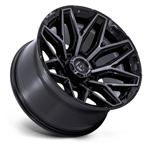 Fuel 1PC FLUX – 22X12 – 8X170 – -44 mm – GLOSS BLACK BRUSH FC GRAY DDDT