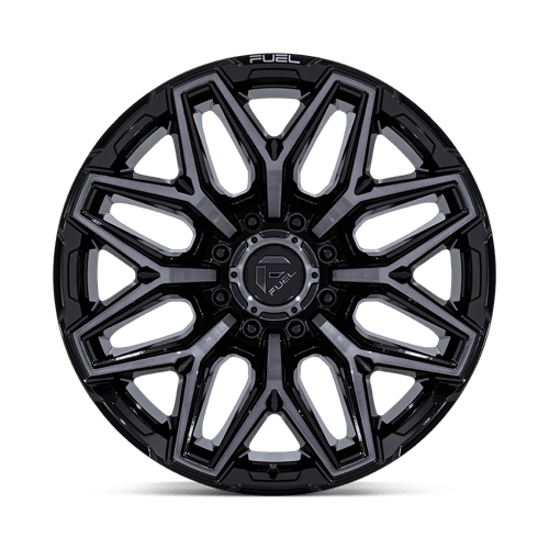 Fuel 1PC FLUX – 22X12 – 8X170 – -44 mm – GLOSS BLACK BRUSH FC GRAY DDDT