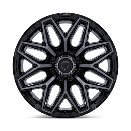 Fuel 1PC FLUX – 22X12 – 8X170 – -44 mm – GLOSS BLACK BRUSH FC GRAY DDDT