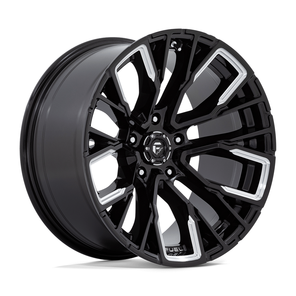 Fuel 1PC D849 REBAR – 20X10 – 5X127 – -18 mm – GLOSS BLACK MILLED