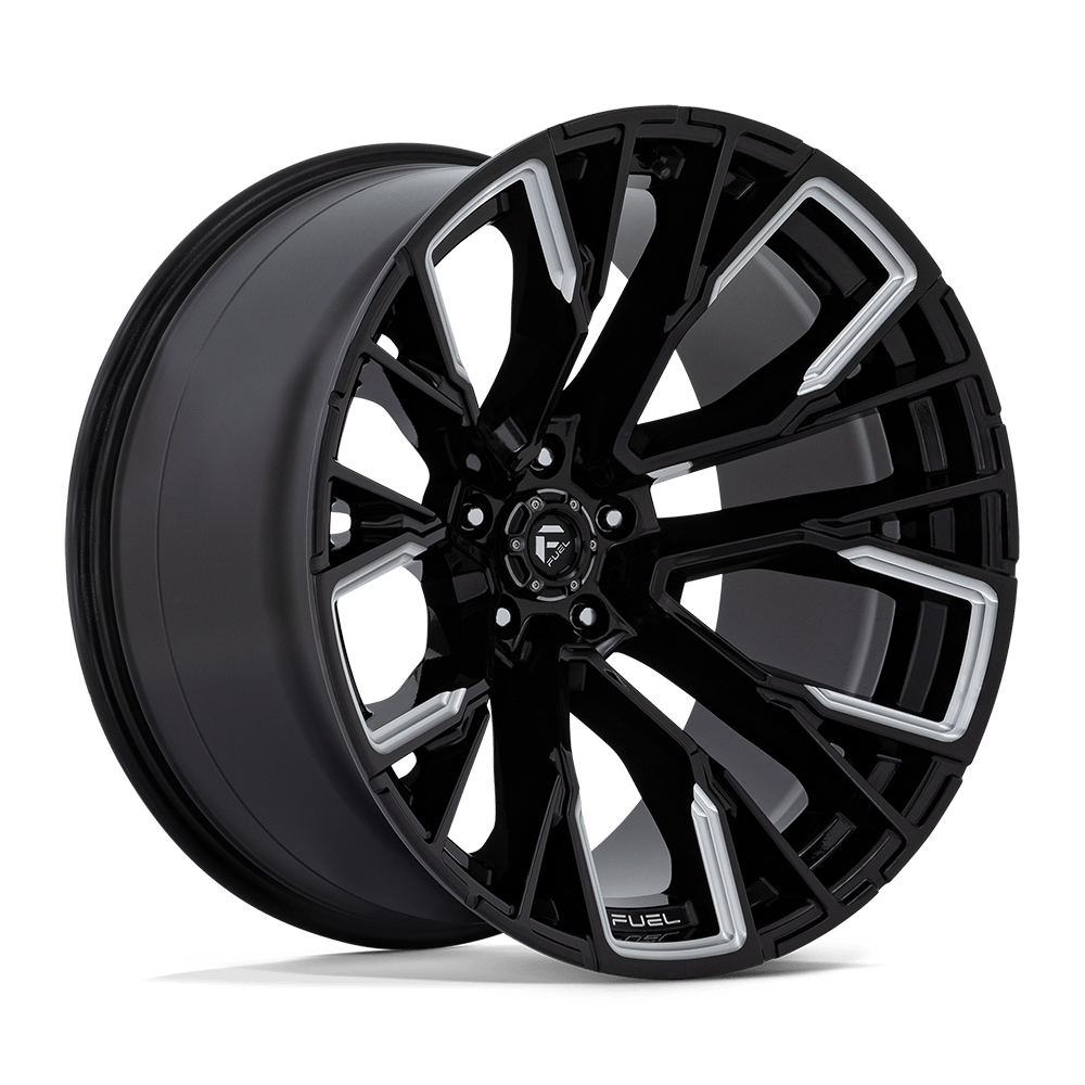 Fuel 1PC D849 REBAR – 22X12 – 5X139.7 – -44 mm – GLOSS BLACK MILLED