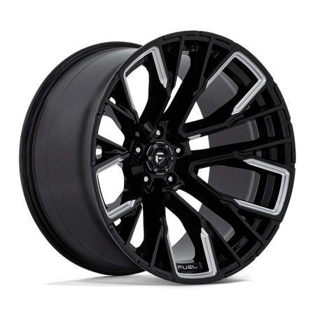 Fuel 1PC D849 REBAR – 22X12 – 5X139.7 – -44 mm – GLOSS BLACK MILLED