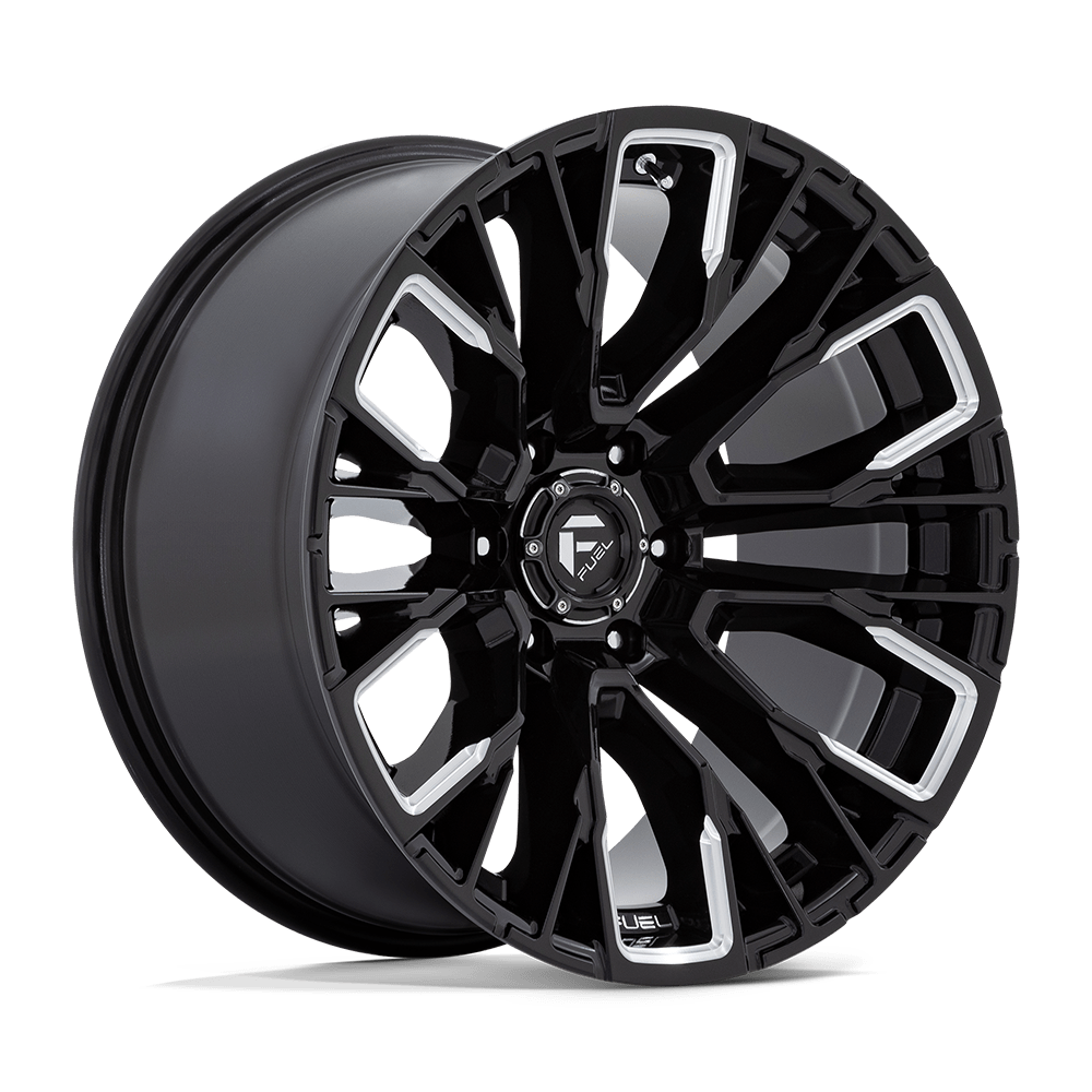 Fuel 1PC D849 REBAR – 20X10 – 6X139.7 – -18 mm – GLOSS BLACK MILLED