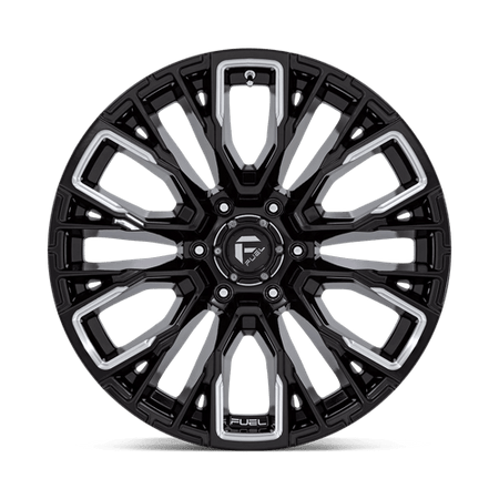 Fuel 1PC D849 REBAR – 20X10 – 6X135 – -18 mm – GLOSS BLACK MILLED