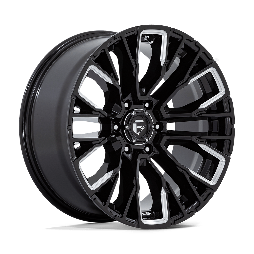 Fuel 1PC D849 REBAR – 20X9 – 6X139.7 – 1 mm – GLOSS BLACK MILLED