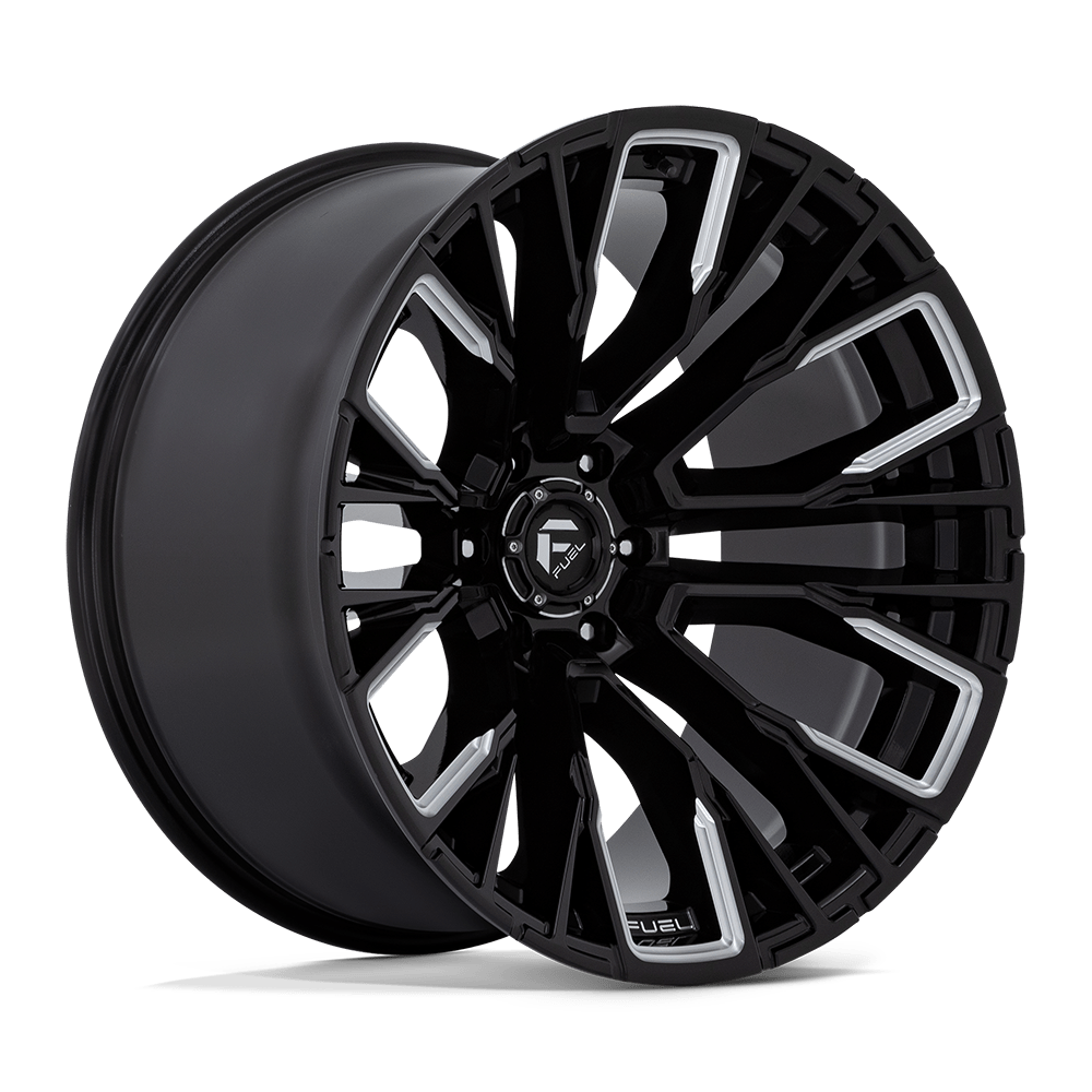Fuel 1PC D849 REBAR – 22X12 – 6X135 – -44 mm – GLOSS BLACK MILLED