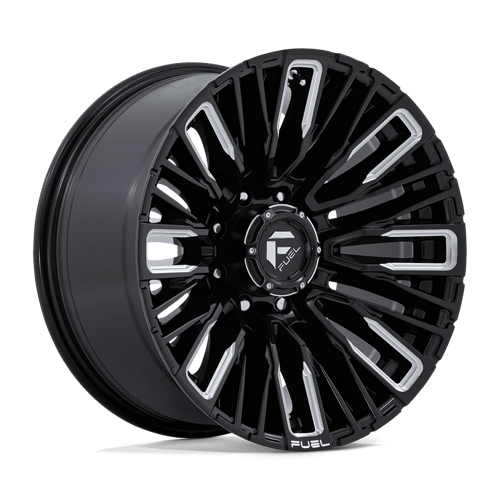 Fuel 1PC D849 REBAR – 20X10 – 8X165.1 – -18 mm – GLOSS BLACK MILLED