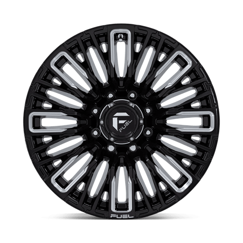 Fuel 1PC D849 REBAR – 20X10 – 8X165.1 – -18 mm – GLOSS BLACK MILLED